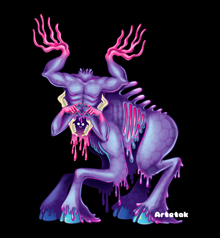 Over the last few weeks I've been working on my new blind bag keychain series, this one being all about MONSTERS! I've included some of my favorite monster designs, like Moder from The Ritual. She just wants to be loved.