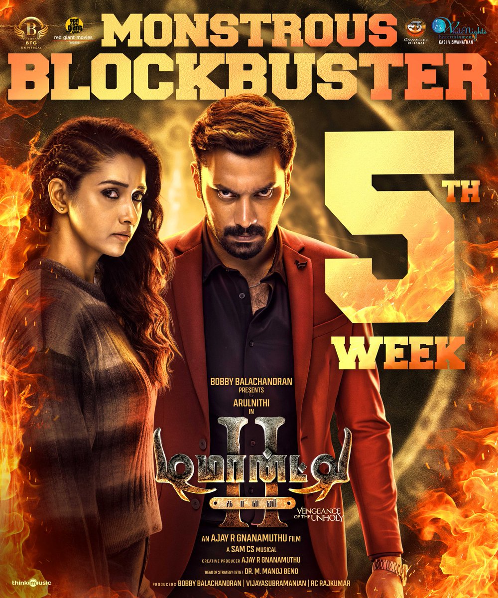 Arulnithi tamilarasu (@arulnithitamil) on Twitter photo The monstrous blockbuster 5th week for #DemonteColony2 - an epic blockbuster that thrilled horror film fans to the zenith π₯
#DarknessWillRule #DC2RunningSuccessfully <a href="/BTGUniversal/">BTG Universal</a> <a href="/RedGiantMovies_/">Red Giant Movies</a> <a href="/bbobby/">bbobby</a> <a href="/ManojBeno/">Manoj Beno</a> <a href="/AjayGnanamuthu/">Ajay R Gnanamuthu</a> <a href="/priya_Bshankar/">Priya BhavaniShankar</a> <a href="/ActorMuthukumar/">Muthukumar</a> <a href="/SamCSmusic/">πππ π π</a> The monstrous blockbuster 5th week for #DemonteColony2 - an epic blockbuster that thrilled horror film fans to the zenith π₯
#DarknessWillRule #DC2RunningSuccessfully <a href="/BTGUniversal/">BTG Universal</a> <a href="/RedGiantMovies_/">Red Giant Movies</a> <a href="/bbobby/">bbobby</a> <a href="/ManojBeno/">Manoj Beno</a> <a href="/AjayGnanamuthu/">Ajay R Gnanamuthu</a> <a href="/priya_Bshankar/">Priya BhavaniShankar</a> <a href="/ActorMuthukumar/">Muthukumar</a> <a href="/SamCSmusic/">πππ π π</a>
