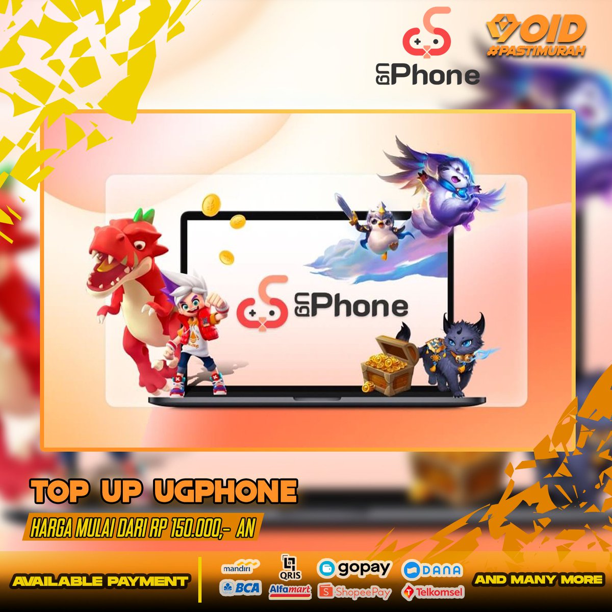 voidgameid's tweet photo. 💥 Top Up UGPone MURAH MERIAH mulai Rp150.000-an! 💥 Berbagai metode pembayaran tersedia. Jelajahi dunia game tanpa batas!
Top Up sekarang, yuk! 🚀 Link di bio! 🔗
#UGPhone #UGPhoneIndonesia #TopUpUGPhone #TopUpUGPhoneMurah #PromoUGPhone #WebsiteTopUpGame
#WebTopUpMurah https://t.co/iJ2b3HFwXT