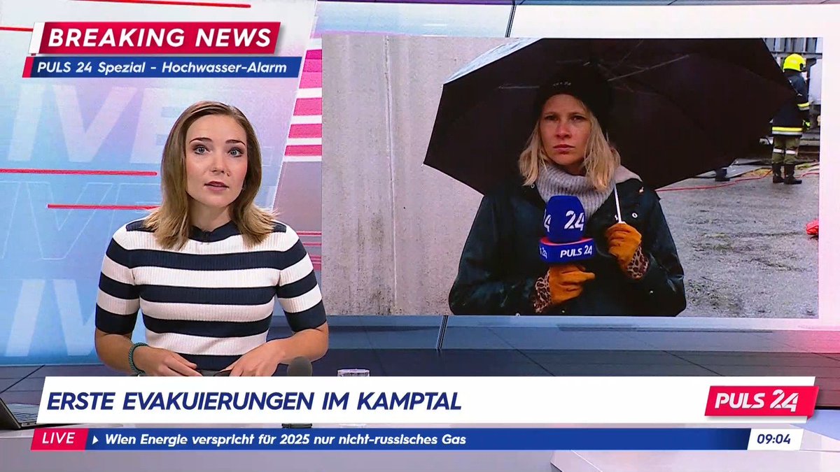 corinnamilborn's tweet image. Sondersendung Hochwasser heute den ganzen Tag auf puls24.at - tv, joyn, app und web