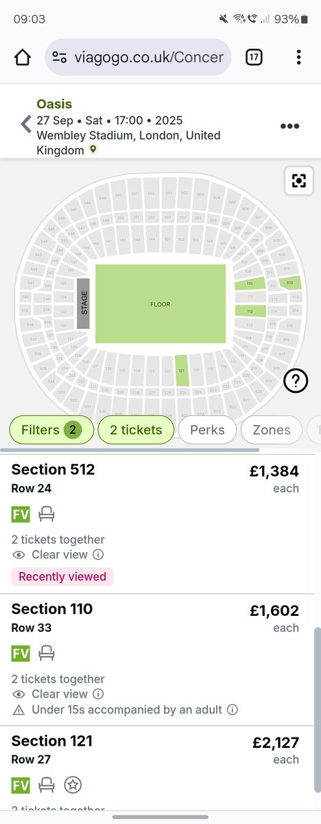 JaxHarney's tweet photo. @oasis @ticketmaster Great job keeping the touts out. Less than half an hour into the sale and already on viagogo. Meanwhile the real fans can't get tickets. Ffks just put names on the tickets already! #oasis #OasisLive25 #Ticketmaster https://t.co/yc86THBjj2