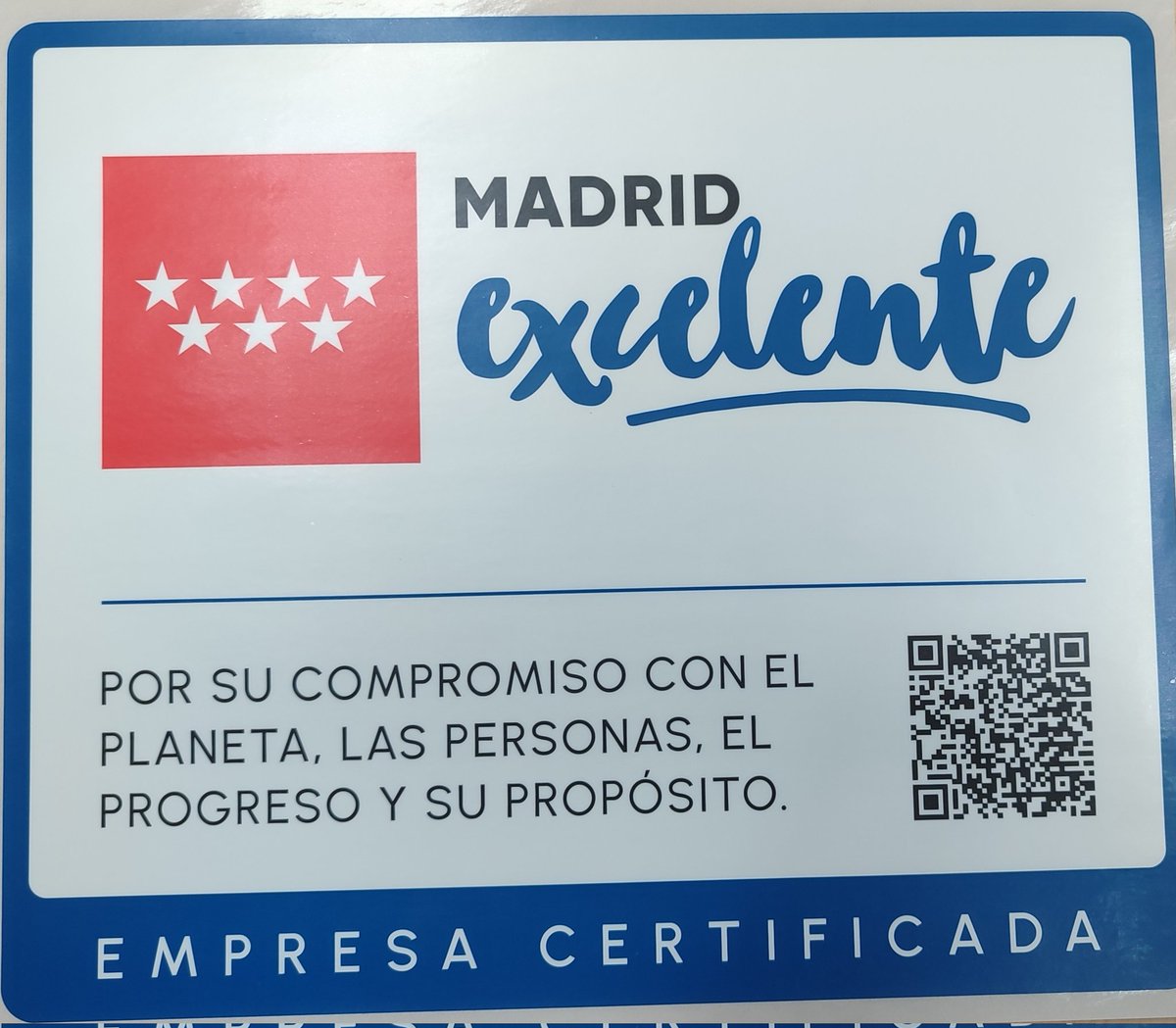 La mejor manera de comenzar el curso 2024-2025. El @pablonerudaies ha conseguido el sello de calidad de Madrid Excelente otorgado por la Comunidad de Madrid.
Por a innovación, el cuidado medioambiental y social y la satisfacción del cliente del centro.