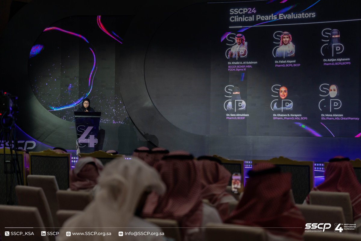 SSCP_KSA's tweet image. It’s official!
The #SSCP24 Clinical Pearls Competition for Professionals has started! Hosted by: Dr. Areej Abu Mostafa #InfiniteKnowledge