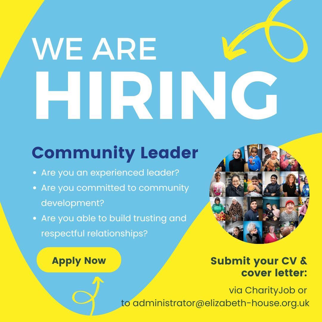We are looking for a new Community Leader to join our team. This is an exciting opportunity to join our passionate team and bring change in our local community.

Apply via our website or CharityJob buff.ly/4dSOoIV 

#CommunityLeader #JoinOurTeam #Recruitment #Leadership