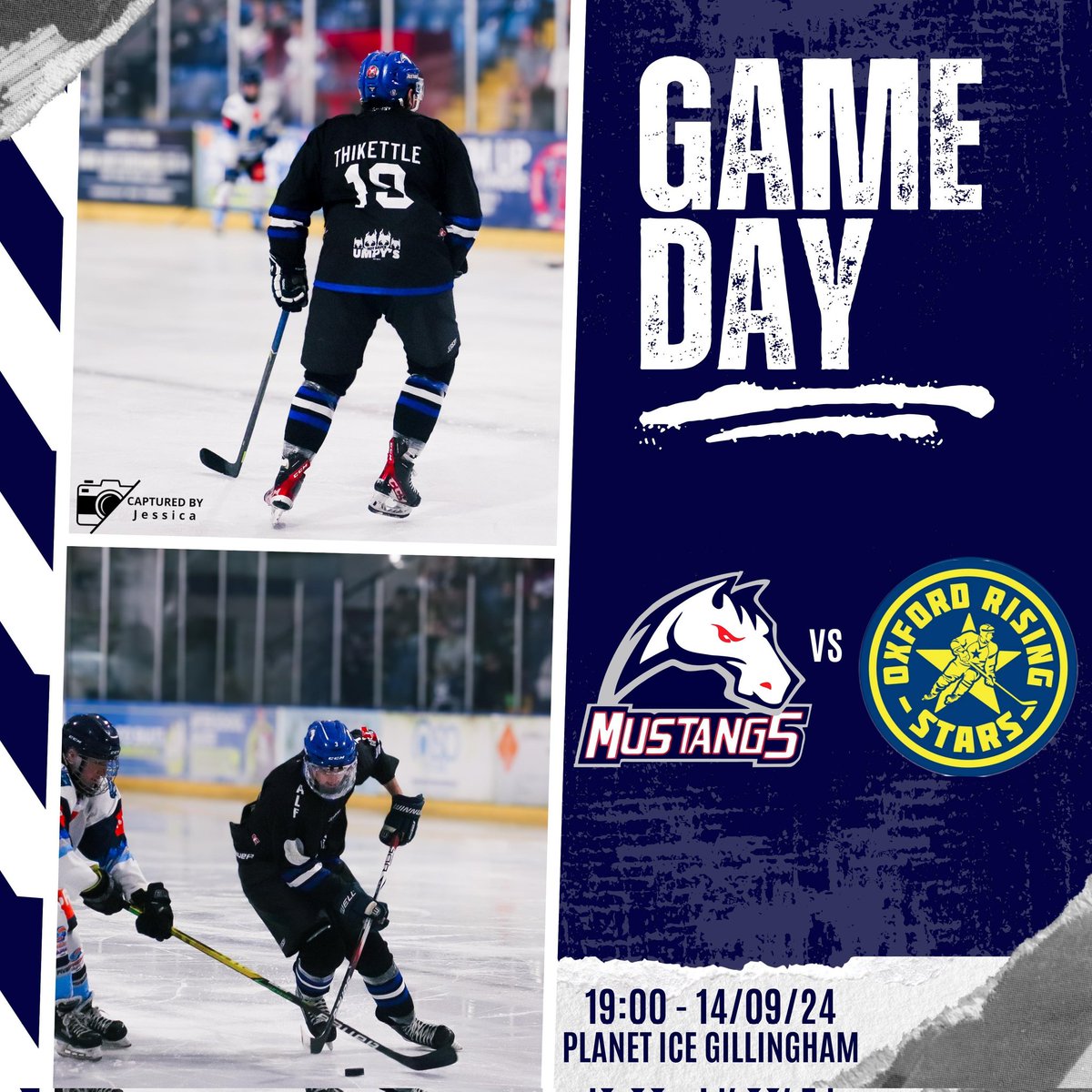 InvMustangs's tweet photo. Home game alert 🚨
Saturday 14th September 
Mustangs v @oxfordrisingstars 
📍@Gillingham_Rink
🏒 Face-off 7pm
🚪doors open at 6.15pm
🎟️ Tickets available at reception 
#mustangsarmy https://t.co/O6Kuk4dMWh