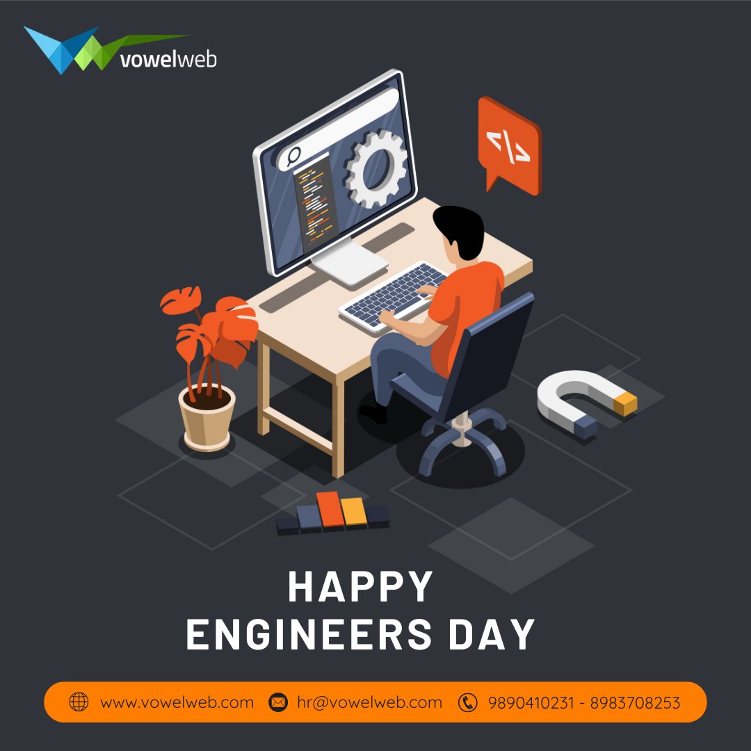 vowelweb's tweet photo. Celebrating the brilliant minds who turn dreams into designs and concepts into reality. Happy Engineer's Day!
.
.
.
.
.
#EngineersDay2024 #EngineeringExcellence #InnovatorsInAction #FutureBuilders #EngineersRock #TechTitans #DesignDreamers #EngineeringWonders #Vowelwebllp https://t.co/oMVJeGcJcx