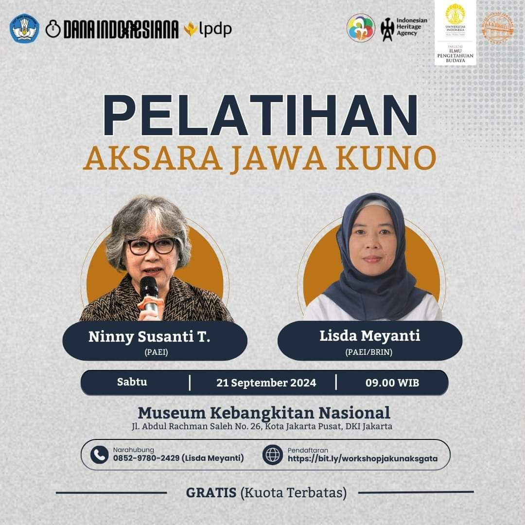 sraddhasala's tweet photo. Apa beda kajian Epigrafi dan Filologi? Apa pula persamaannya? #ayosinaumaneh bareng Manassa, PAEI, IHS, dan lab filologi UI. https://t.co/A2XFjjGqZm