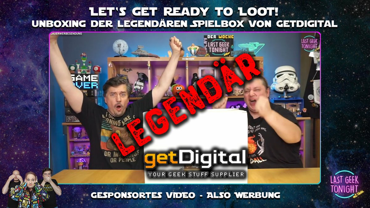 LastGeekNessi's tweet photo. .@getDigital_de hat uns exklusiv eine legendäre #Lootbox geschickt - vielen Dank!
Mit großer Freude stürzen wir uns auf die prall gefüllte #Brettspiel-Box & trotzen der Hitze im Studio:
--> https://t.co/NFoPDjwRWI
#ad #werbung #getdigital #loot #merch #nerd #geek #boardgame https://t.co/LxN1TfPMGA