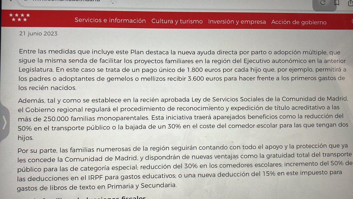 eacuatro's tweet photo. Hace un año @IdiazAyuso prometió regular y conceder el título de familia monoparental y concederles  una serie de ayudas .. un año después promete lo mismo pero sigue sin hacer nada https://t.co/oRycY6zErT