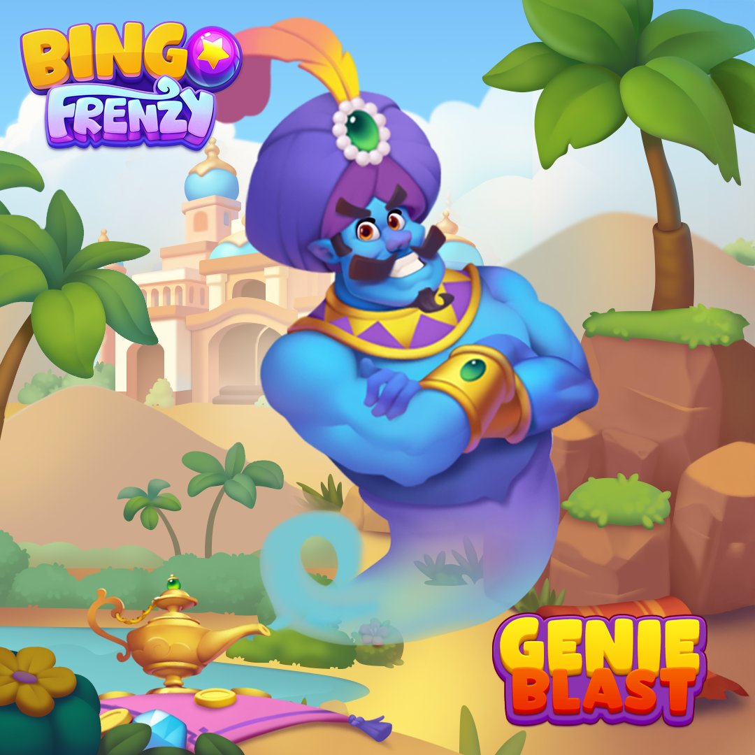 🧞 The brand new side game - Genie Blast feedback wanted❗️

🧞 Magic Match &amp; Blast❗️ Click❗️Click❗️

🧞 Let the Genie assist you in making your wishes come true! 

🧞 link.frenzy.bingo/52bU/bf?deep_l…
#bingofrenzy #bingo