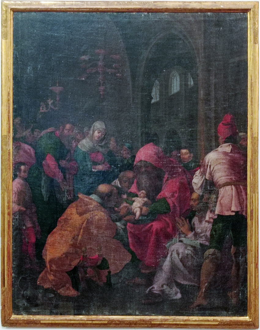 En #Mucientes, en una sacristía desaparecida de la iglesia de san Pedro, colgaba el lienzo "Circuncisión de Cristo" (s.XVII, 152x117cm). Fue donado por uno de los condes de Ribadavia (inv. 1779), seguramente el personaje retratado al fondo de la escena que mira al espectador.