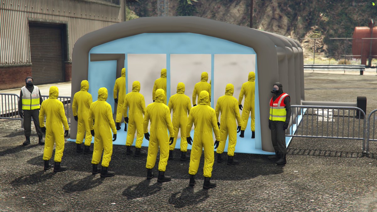 Decontaminate after scenes with Decontamination Tent by London Studios. Available at store.londonstudios.net