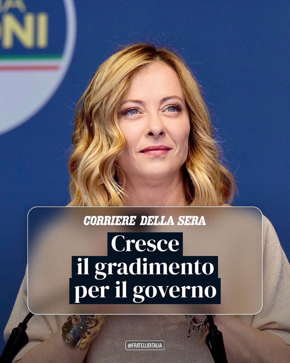 FratellidItalia's tweet photo. Stiamo mantenendo gli impegni presi con gli italiani. Coerenza e serietà premiano. https://t.co/AW2x6g7a6Y