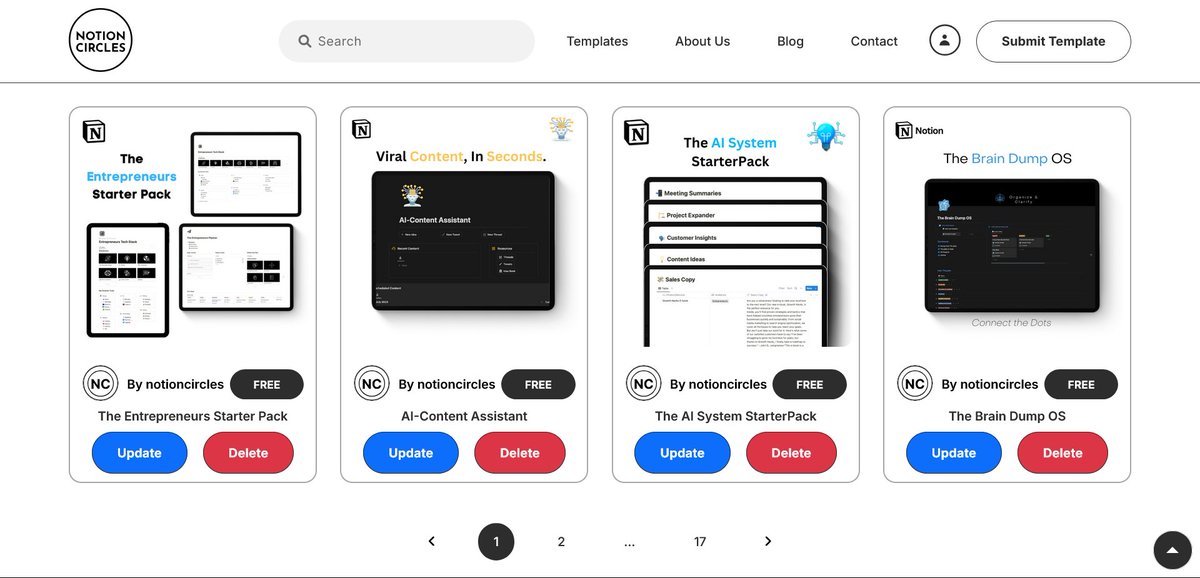 notioncircles's tweet image. 🚀 Exciting update on Notion Circles! 🎉
Now you can easily update or delete your templates with just one click! 🔥
Manage your templates hassle-free. Check out the new feature live now✨
Go to : notioncircles.com/my-templates/
#NotionTemplates #NotionMarketplace #buildinpublic