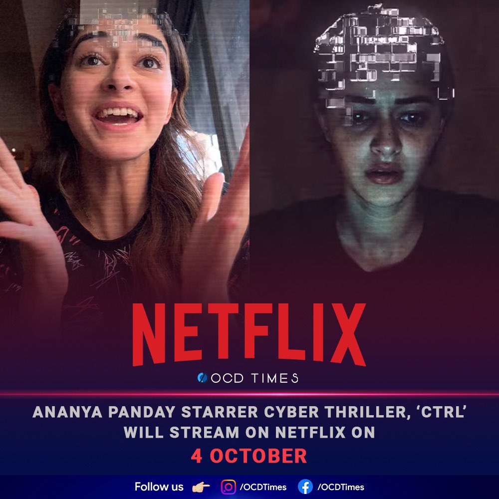 ocdtimes's tweet photo. You think you are in control of your happiness, or your relationships, of your joys, of your life?? Think Again!
.
#OCDTimes #AnanyaPanday #VihaanSamant #SumukhiSuresh #VikramadityaMotwane #SaffronMagicworks #AndolanFilms
#NetflixIndia #CTRL #CTRLOnNetflix https://t.co/wGGMl5pKUj
