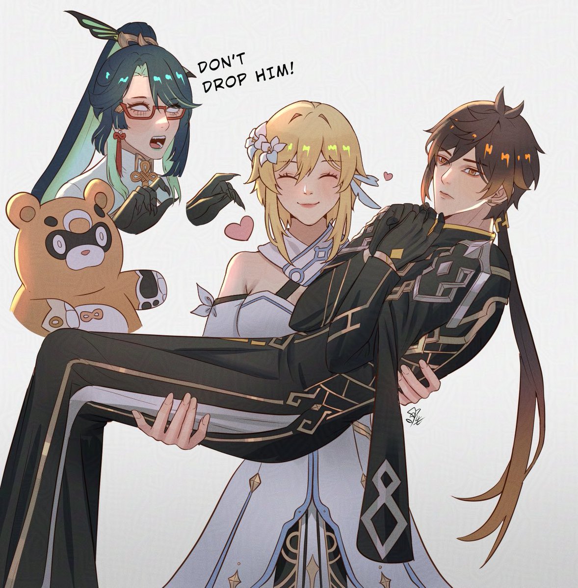 Princess carry but moraxlumi🌹 #zhonglumi #鍾蛍#钟荧