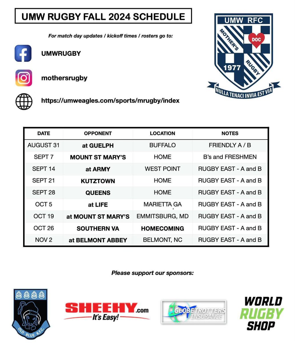 We need to tweet a bit more - fall schedule attached!
