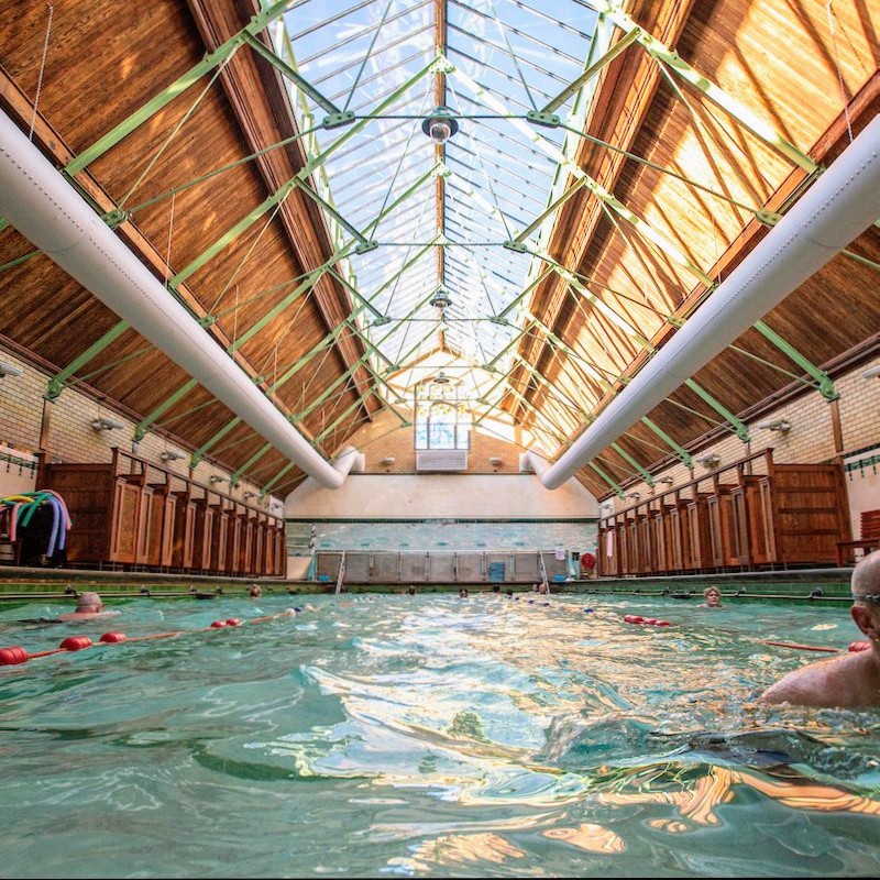 Discovered this hidden gem in Manchester - the lovely Edwardian Withington Baths, saved and run by local community volunteers.