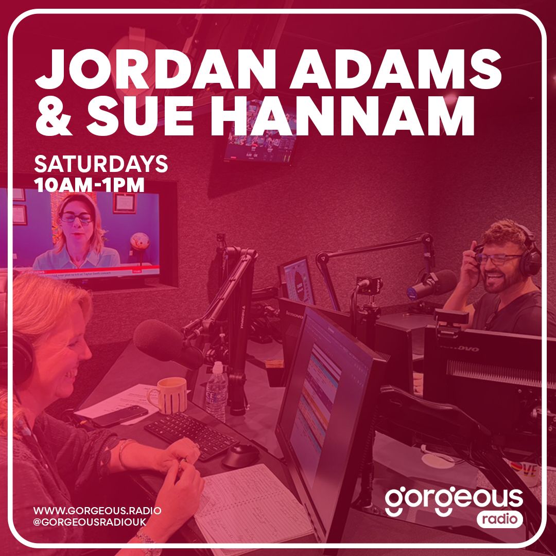 It's Saturday again folks!
Tune in to <a href="/gorgeousradiouk/">Gorgeous Radio</a> this morning and keep yourselves entertained with <a href="/JordanAdams/">Jordan Adams</a> and Sue Hannam - The Saturday Show - 10 am - 1pm - We'll be bringing you great tunes, fun facts, chat and throwbacks! Listen live on your Smart Speaker, DAB or
