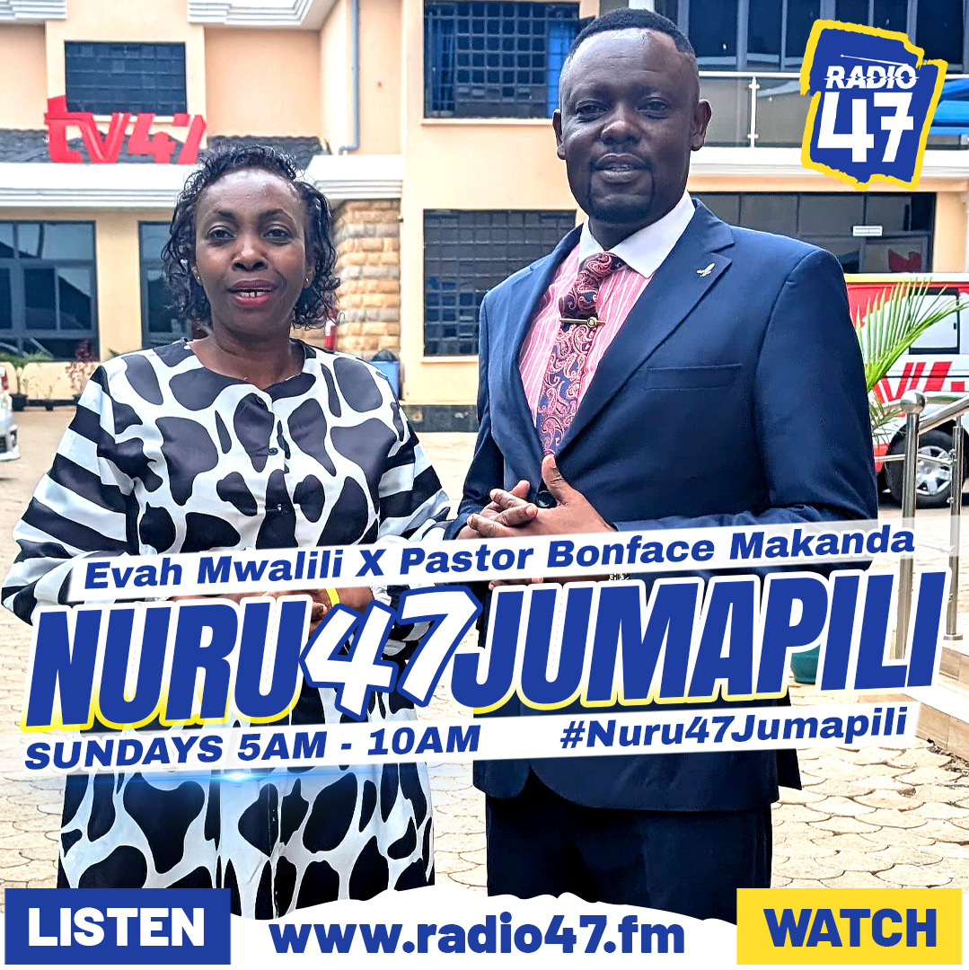 Radio 47 (@radio47_kenya) on Twitter photo Jumapili ya baraka, Bwana Yesu asifiwe sana... Karibu Kwa Ibaada, hapa unapokea uncompromised, undiluted gospel. Mungu akiwa upande wako nani atakayekupinga?
#Nuru47Jumapili #HapaNdipo
<a href="/EvahMwalili/">Mama Taifa Evah Mwalili</a> Jumapili ya baraka, Bwana Yesu asifiwe sana... Karibu Kwa Ibaada, hapa unapokea uncompromised, undiluted gospel. Mungu akiwa upande wako nani atakayekupinga?
#Nuru47Jumapili #HapaNdipo
<a href="/EvahMwalili/">Mama Taifa Evah Mwalili</a>