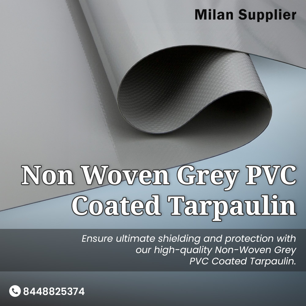 MilanSupplier's tweet image. Get our superior Non Woven Grey #PVCCoated #Tarpaulin that is designed to offer maximum toughness and protection.
Call us at 8448825374 for #bulk queries.
#exporter #dealer #distributor