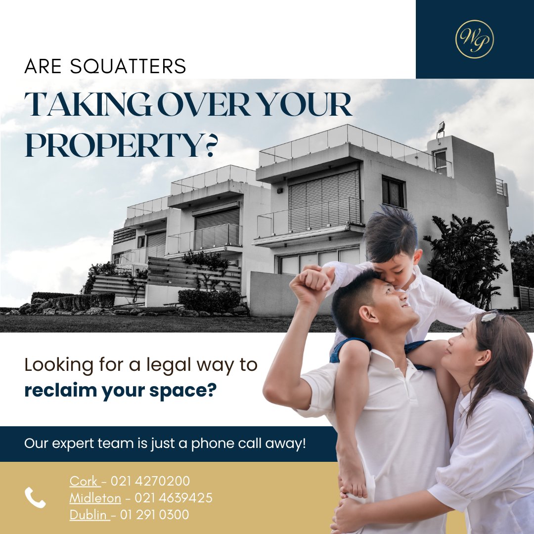 walsh_partners's tweet image. 🏠 Struggling with Squatters on Your Property? 🏠

Website: walshandpartners.ie
.
.
#WalshAndPartners #SquatterProblems #PropertyRights #LegalSupport #ReclaimYourProperty #IrelandSolicitors #HereToHelp #ExpertSolicitors #PropertyDisputes
