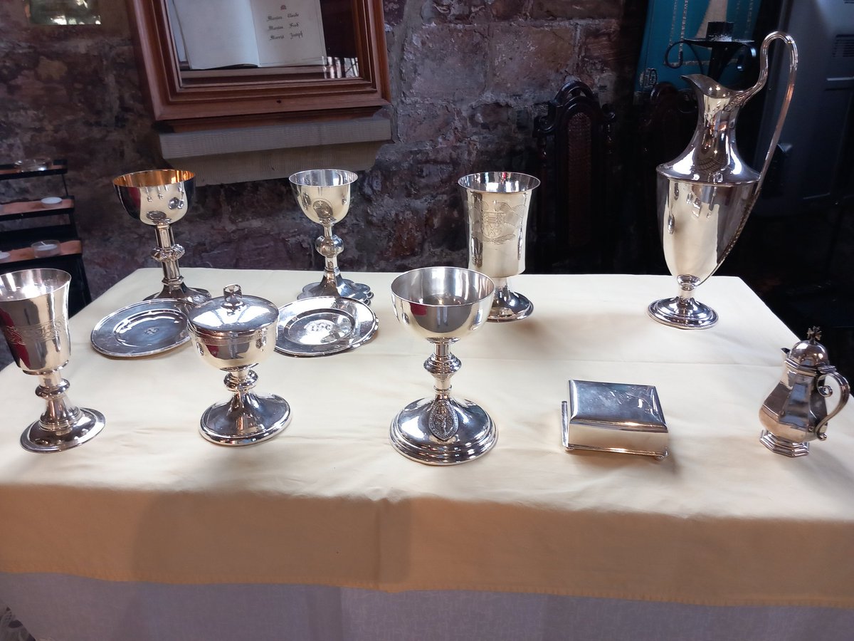 Christopher Ward 💙💛 🇪🇺 (@bretwalda1958) on Twitter photo <a href="/sheffield_hods/">Sheffield Heritage Open Days</a> The beautiful silverware of All Saints, Aston on display for the Sheffield Heritage Open Days. The oldest piece is back left, late Elizabethan. <a href="/sheffield_hods/">Sheffield Heritage Open Days</a> The beautiful silverware of All Saints, Aston on display for the Sheffield Heritage Open Days. The oldest piece is back left, late Elizabethan.