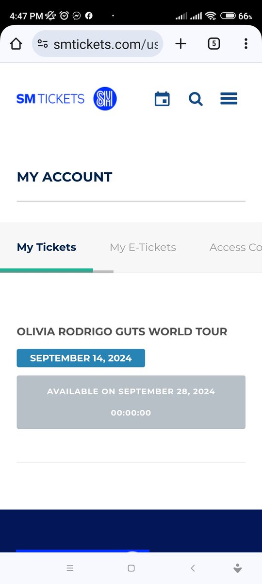 randell03's tweet photo. Ticket Secured as of 4:50 PM.
Waaahhhhh kala ko wala na pag-asa..
#OliviaRodrigo https://t.co/vOT7EucwyK