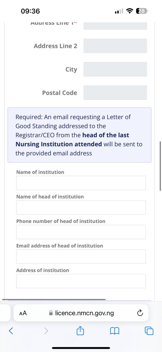 proudnursemj's tweet photo. Dear Nigerian Nurses! Congratulations 🇳🇬 

Finally… the verification portal is back up! 
Well done to everyone who fought for this….

You can use this link to apply asap..
https://t.co/Wz14AYptJD

some of my colleagues were getting error messages initially… but it seems alright now… I got a friend to send me a screenshot… 

All the best guys…
Cheers 🥂