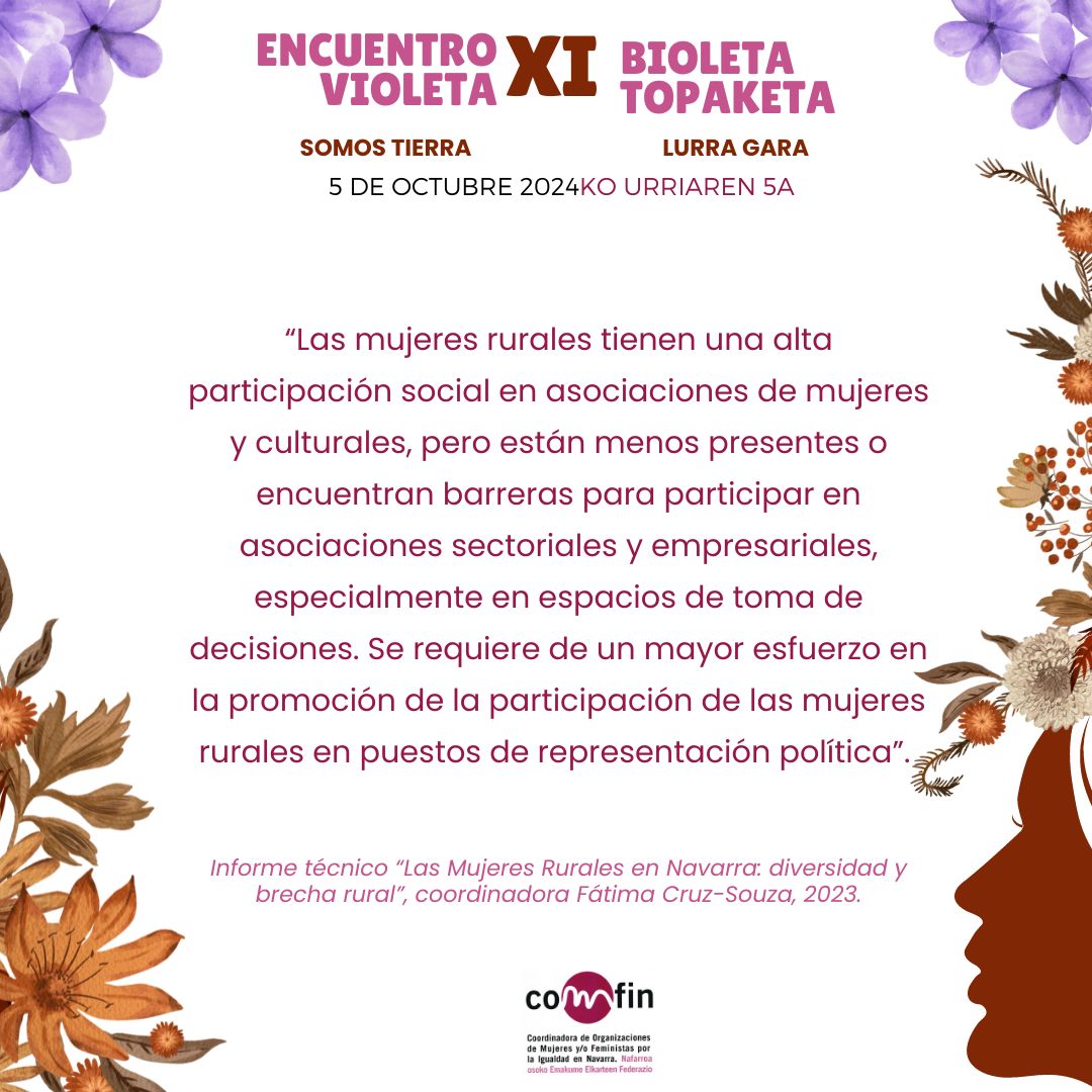 Apúntate al XI Encuentro Violeta/Bioleta Topaketa de COMFIN, en Arizala de Tierra Estella el sábado 5 de octubre. Más información e inscripciones gratuitas en comfin.org/inscripcion-xi…