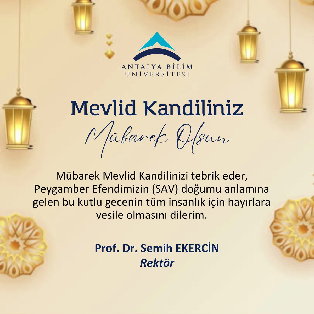 Mevlid Kandilinizi tebrik ederim.