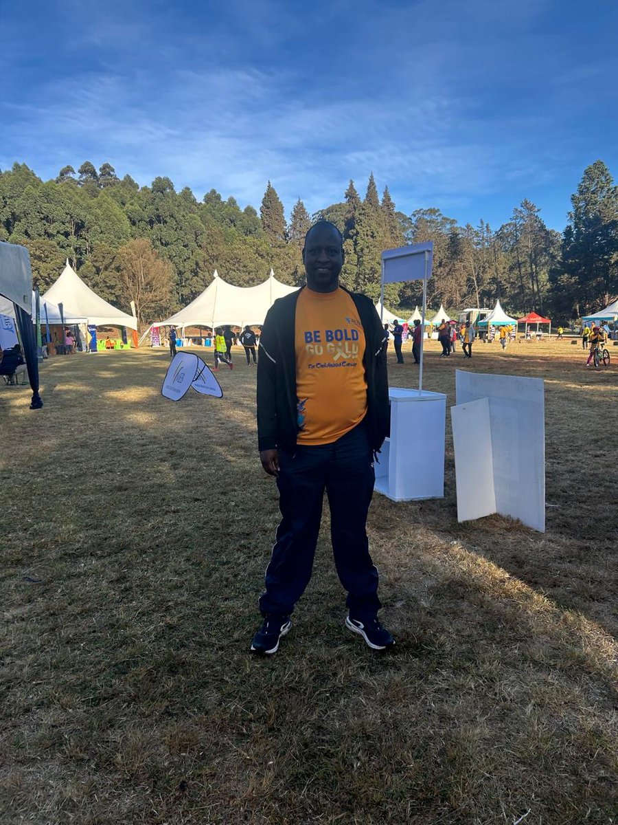 Enjoyed the 10-kilometre run dubbed ‘Be Bold Go Gold’ aimed at raising funds to support children with cancer and their caregivers at KALRO Muguga, Nairobi officiated by the legendary <a href="/EliudKipchoge/">Eliud Kipchoge - EGH🇰🇪</a>, who has run 42 kilometres on sub-human time of below 2 hours!