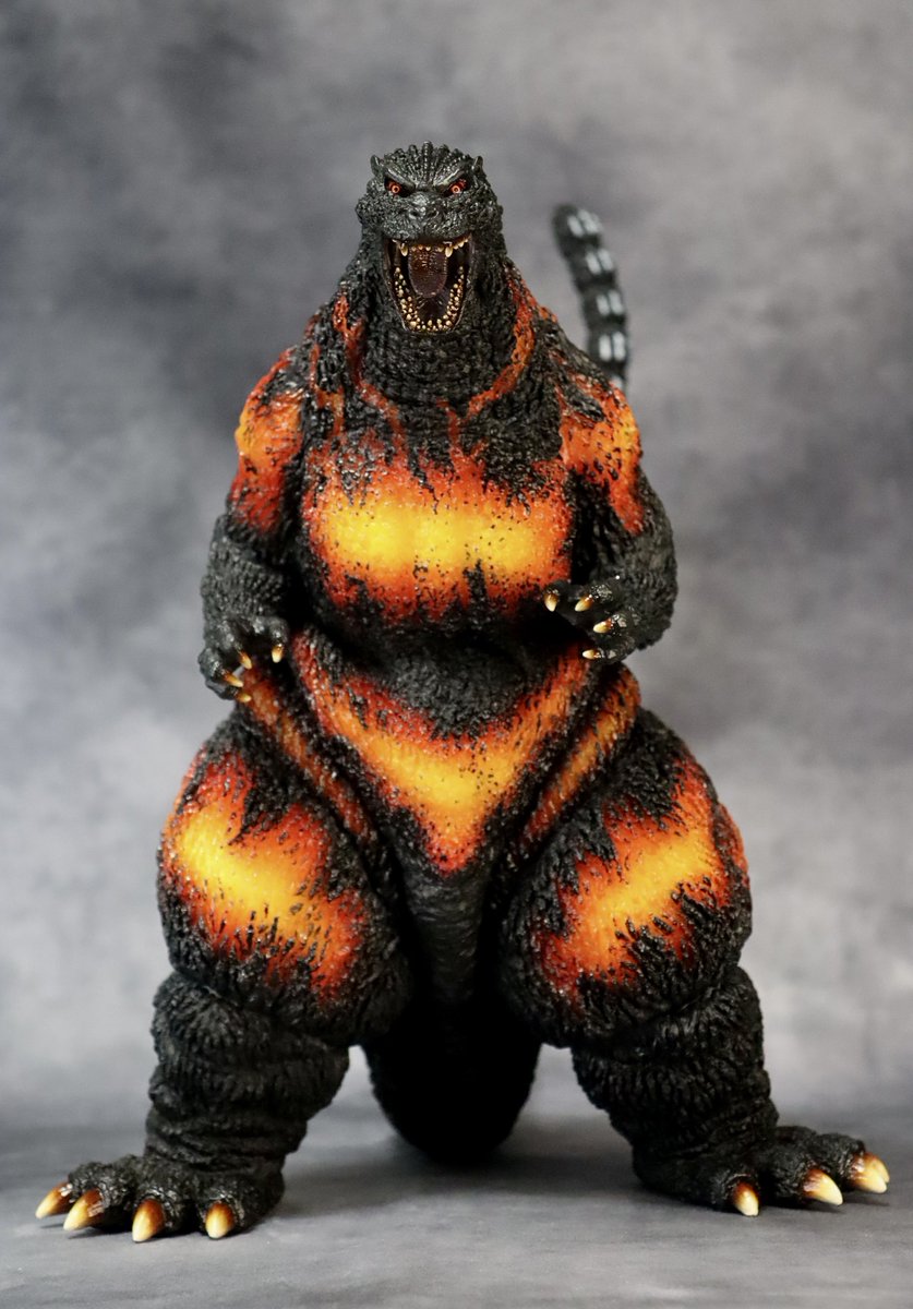 STUDIO24 ゴジラ1995 ソフビキット」(原型/しぃたさん)完成。 クリア
