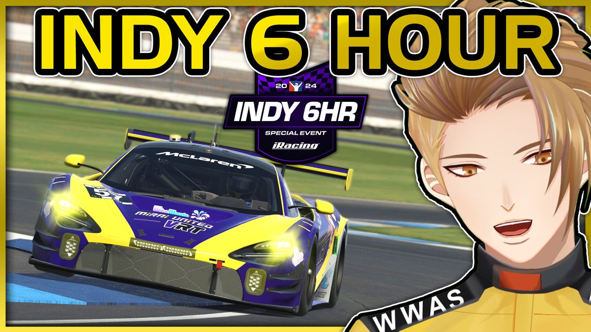Reska Kyoso ๐ ๐ธใRacing VTuberใใWWASใ (@reskakyoso) on Twitter photo Today's stream!
I'm racing in iRacing's Indy 6 Hour special event with <a href="/MiraiUnitedVRT/">Mirai United VRT | VTuber Racing Team ๐ซ๐</a>! We're driving the new McLaren 720s Evo GT3. Live in 3 hours, links below โฌ๏ธ Today's stream!
I'm racing in iRacing's Indy 6 Hour special event with <a href="/MiraiUnitedVRT/">Mirai United VRT | VTuber Racing Team ๐ซ๐</a>! We're driving the new McLaren 720s Evo GT3. Live in 3 hours, links below โฌ๏ธ