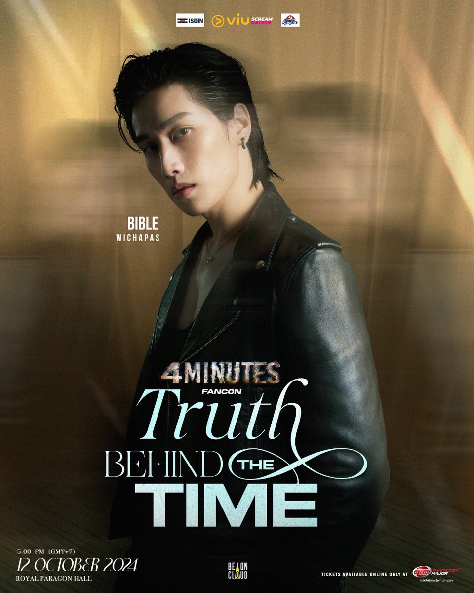 𝟰𝗠𝗜𝗡𝗨𝗧𝗘𝗦 𝗙𝗔𝗡𝗖𝗢𝗡: 𝗧𝗥𝗨𝗧𝗛 𝗕𝗘𝗛𝗜𝗡𝗗 𝗧𝗛𝗘 𝗧𝗜𝗠𝗘 ✨

ค้นหาความลับที่ยังไม่เคยถูกเล่าของ "นาทีที่มีอยู่จริง" ไปพร้อมกัน
Join us in uncovering the untold secrets: Truth Behind the Time.

📍12 October 2024 at Royal Paragon Hall
🎫 Tickets are available online