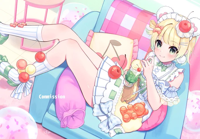 さくらぎだよ!さんの1周年記念グッズ用イラストを描かせていただきました1周年おめでとうございます 