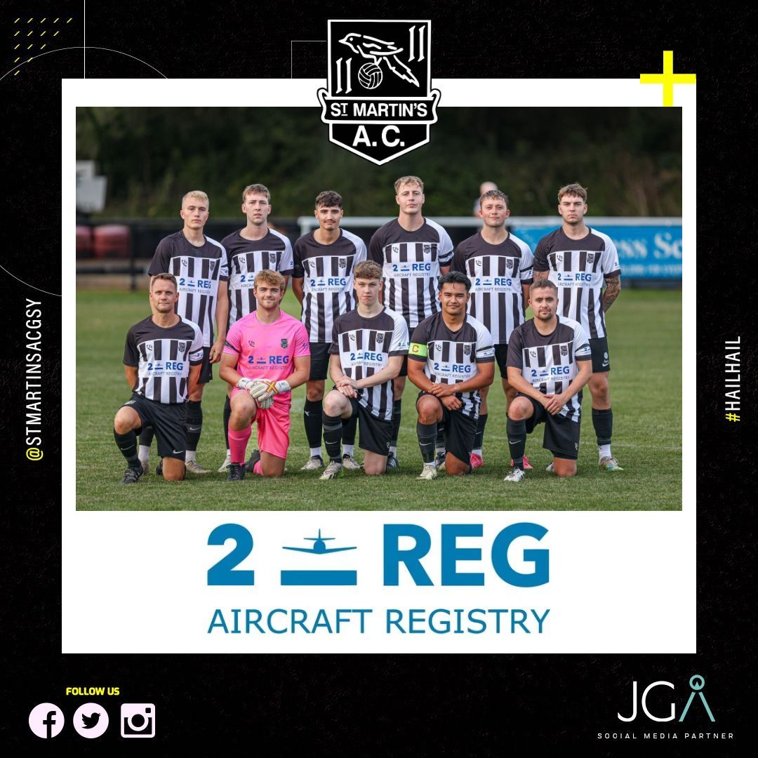 StMartinsAC's tweet image. We are thrilled to announce 2-REG as the new official shirt sponsor for St Martins AC across all 4 senior teams! 🏆

2-REG Aircraft Registry is your go-to for all your aircraft registrations. Check them out at buff.ly/3ZoBZYU ✈️

#HAILHAIL #2REG #ProudSponsor