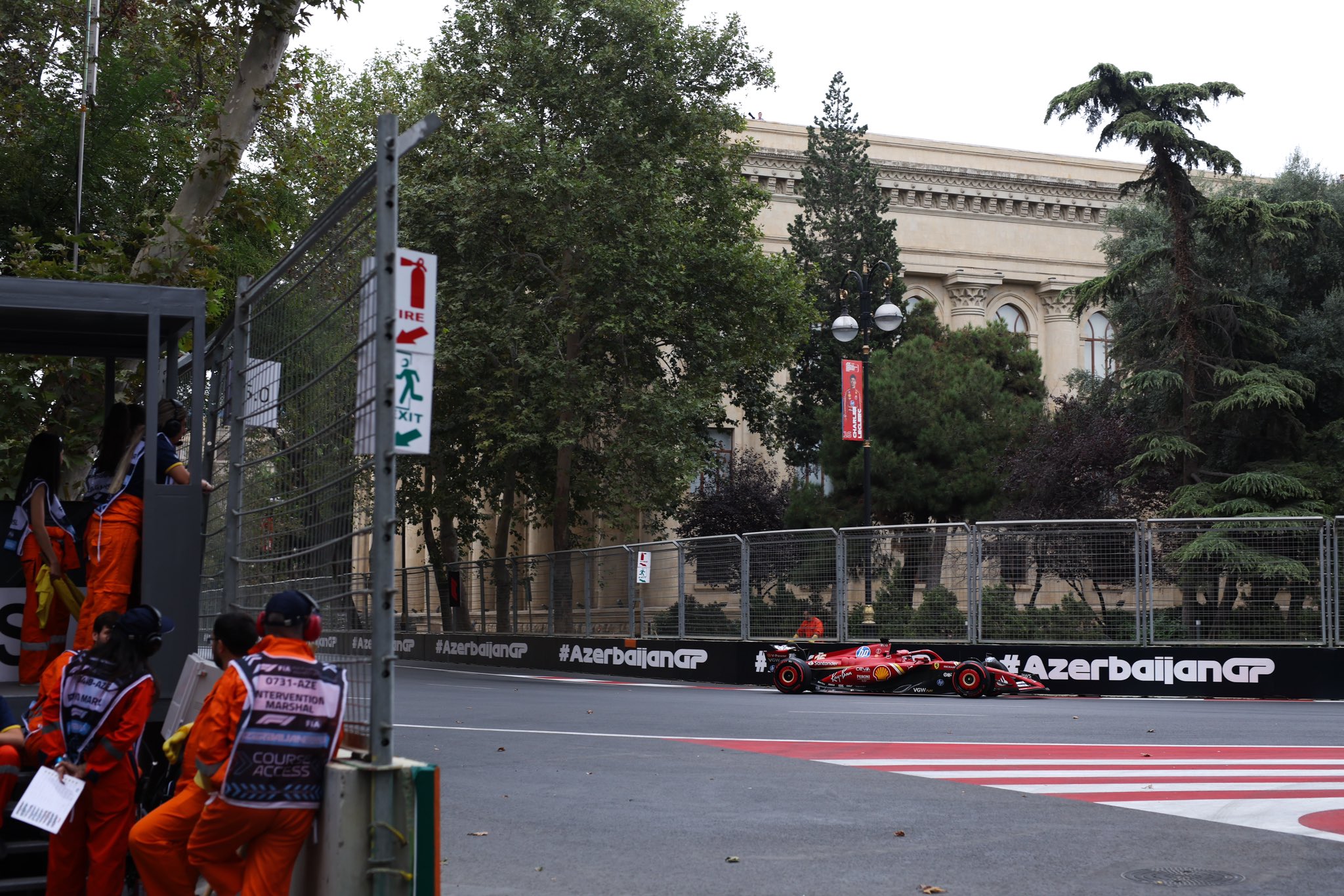 Ferrari SF-24 car in Azerbaijan