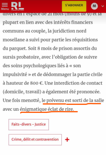 feminicidesfr's tweet photo. « Je te promets une destruction mutuelle […]. Toi et ta mère, vous faites pire que ces tueurs de masse ont fait. Si je suis condamné, je vais me venger »
➡️8 mois AVEC SURSIS 🤡 et un #PermisDeRecommencer #FemmesEnDanger ⚠️
#DangerPublic en liberté ⚠️
https://t.co/6I45hYC5Kt https://t.co/J5gCPnzaPo