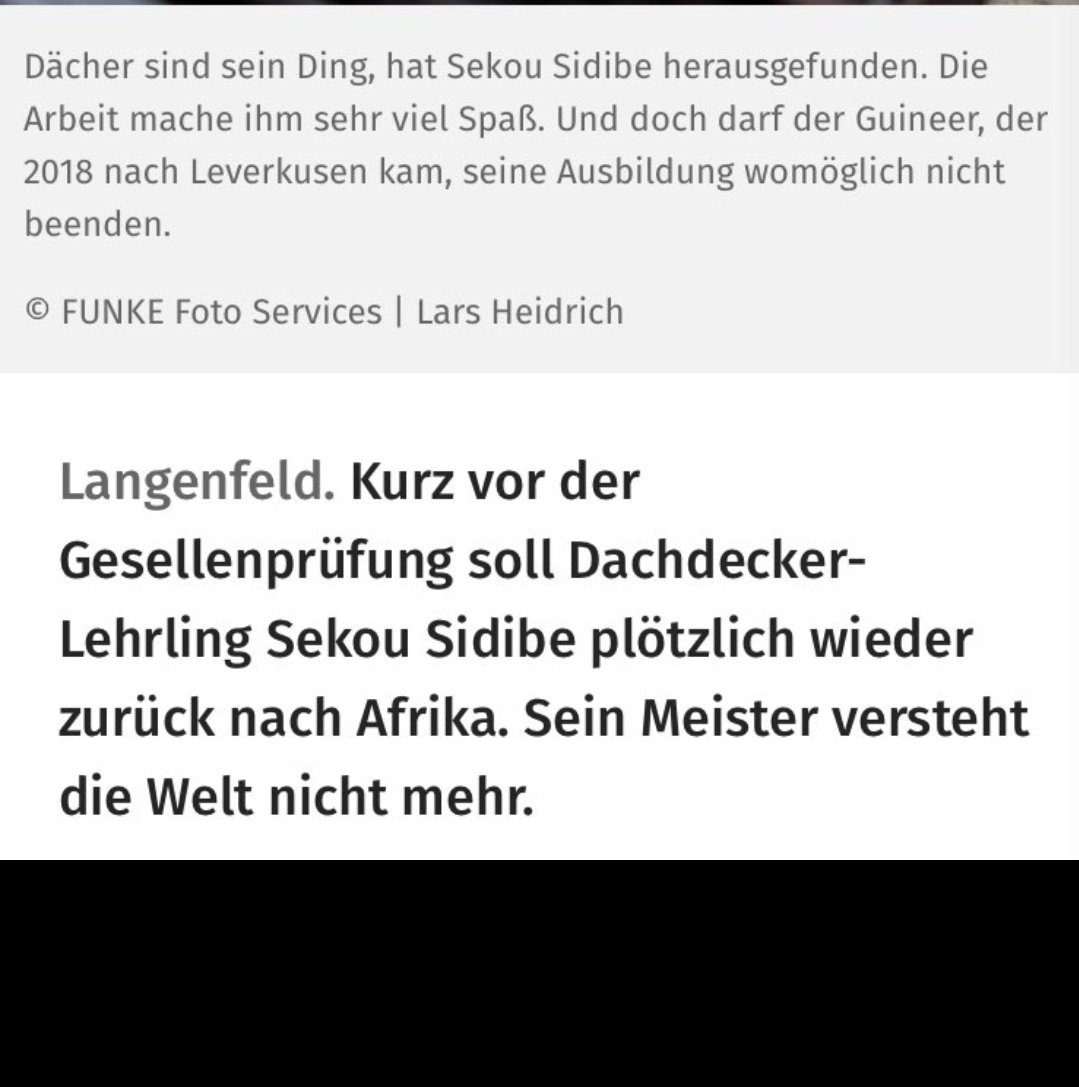 Endlich werden Kirchenmusiker und ausgebildete Dachdecker abgeschoben. Fühle mich wieder sicher in Deutschland