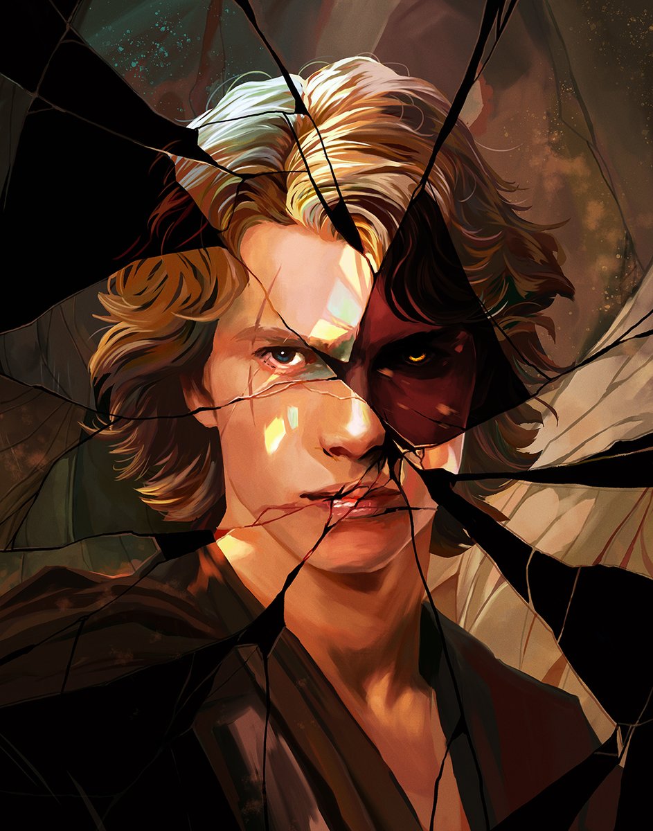 samanthadoodles's tweet photo. Anakin Skywalker 💔 Print made for Fan Expo Chicago 2024. Signed by Hayden Christensen at the event. #StarWars #anakinskywalker #DarthVader https://t.co/JI20YmrQnO