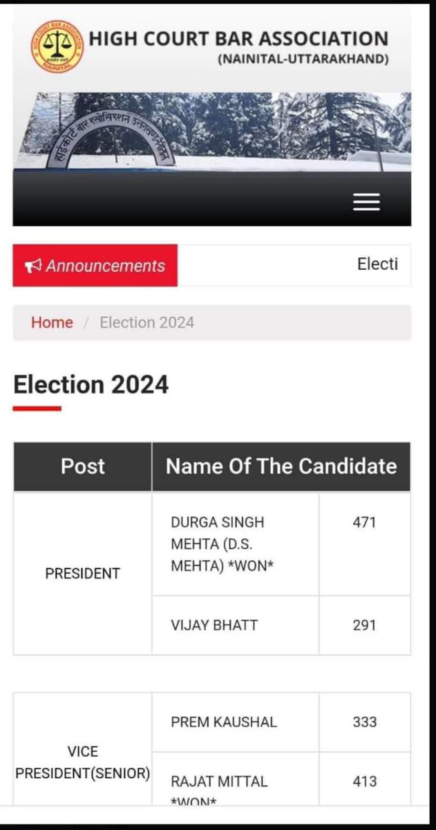 Dipankar_cpiml's tweet photo. Congratulations to Comrade Durga Singh Mehta on being elected President of Nainital High Court Bar Association. Comrade DS Mehta is associated with @AilajHq (All India Lawyers' Association for Justice). He is also a member of the Nainital District Committee of @cpimlliberation. https://t.co/E30C0ofcxV