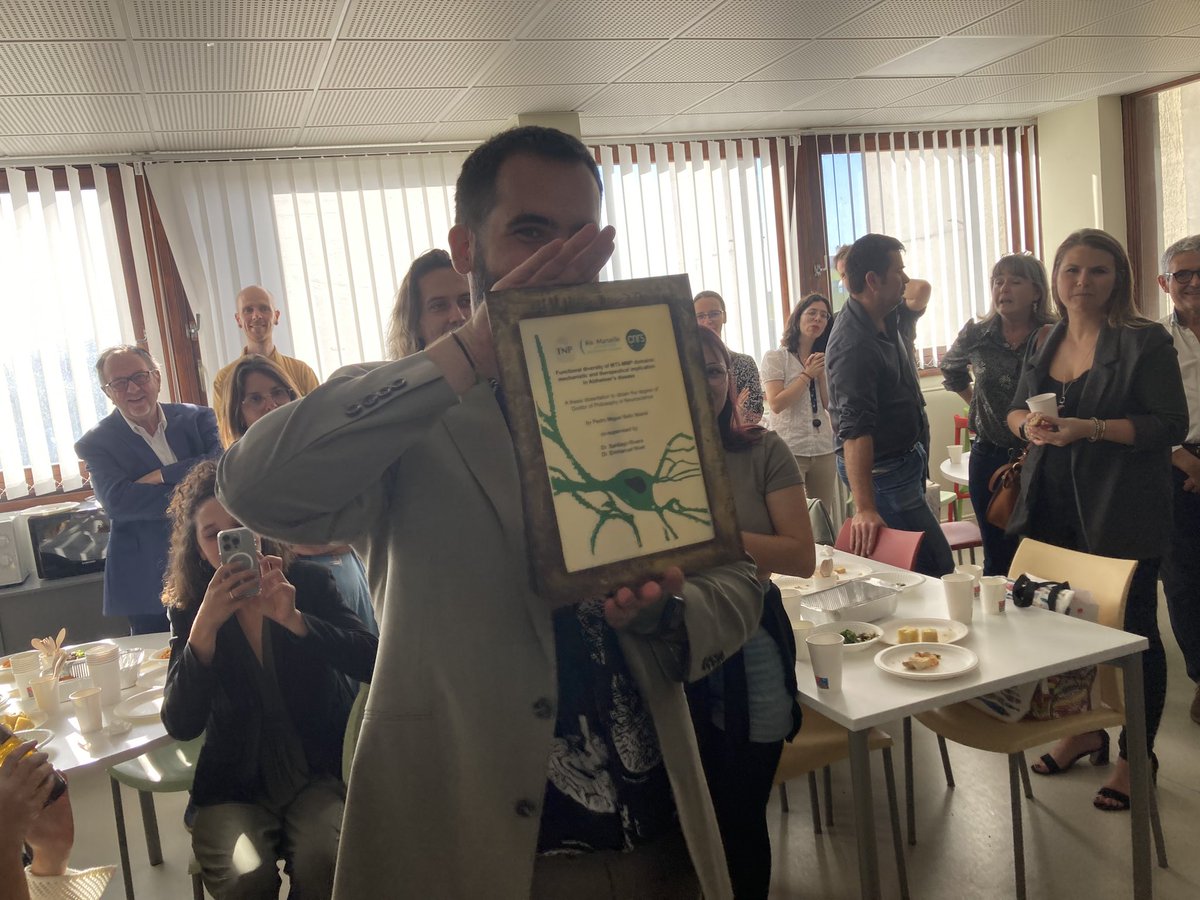 Francois Devred (@francois_devred) on Twitter photo Yesterday we heard awesome science from Nicolas Sergeant small anti Alzheimer drug candidates seminar and Pedro Belio Mairal PhD defense
<a href="/inp_marseille/">INP Marseille</a> <a href="/Inserm/">Inserm</a> <a href="/CNRSbiologie/">CNRS Biologie</a> <a href="/vaincralzheimer/">Fondation Vaincre Alzheimer</a> @univamu <a href="/CognitionLille/">Lille Neuroscience & Cognition</a> Yesterday we heard awesome science from Nicolas Sergeant small anti Alzheimer drug candidates seminar and Pedro Belio Mairal PhD defense
<a href="/inp_marseille/">INP Marseille</a> <a href="/Inserm/">Inserm</a> <a href="/CNRSbiologie/">CNRS Biologie</a> <a href="/vaincralzheimer/">Fondation Vaincre Alzheimer</a> @univamu <a href="/CognitionLille/">Lille Neuroscience & Cognition</a>