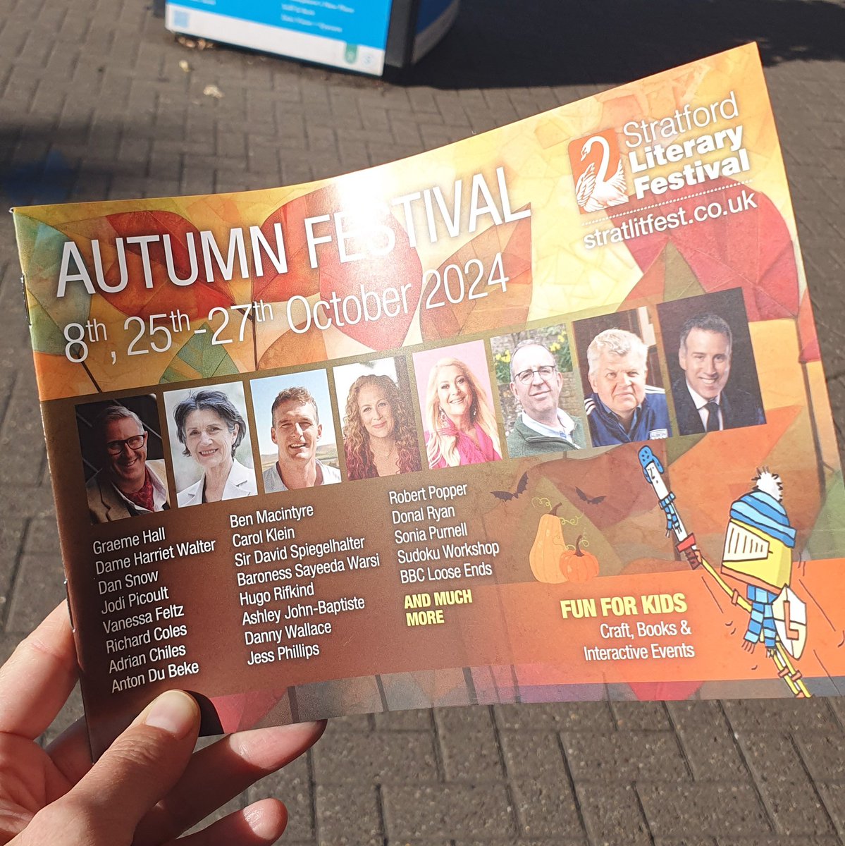 Olivia Chapman (@liv_chapman) on Twitter photo In beautiful Stratford-upon-Avon this morning, and picked up the programme for the upcoming autumn edition of <a href="/StratLitFest/">Stratford Literary Festival</a>. As ever, a wonderful line-up of writers, journalists, actors and kids' events. If you're nearby, check it out! In beautiful Stratford-upon-Avon this morning, and picked up the programme for the upcoming autumn edition of <a href="/StratLitFest/">Stratford Literary Festival</a>. As ever, a wonderful line-up of writers, journalists, actors and kids' events. If you're nearby, check it out!