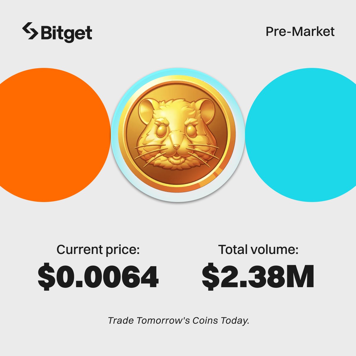 HMSTR @hamster_kombat pre-market trading is LIVE on #Bitget. 🐹 Current  price: $0.0064 🔥 Trade here: https://t.co/RYIpj4nECZ