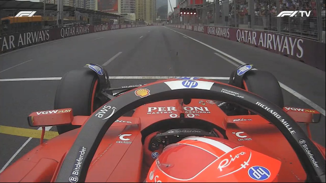 Charles Leclerc onboard Ferrari SF-24
