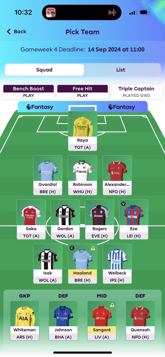 FPLGoodiola's tweet image. 🔒
Havertz &amp;amp; ESR &amp;gt; Welbeck &amp;amp; Eze
🧢 = 🇳🇴🤖

OR: 45,386

Good luck everyone!