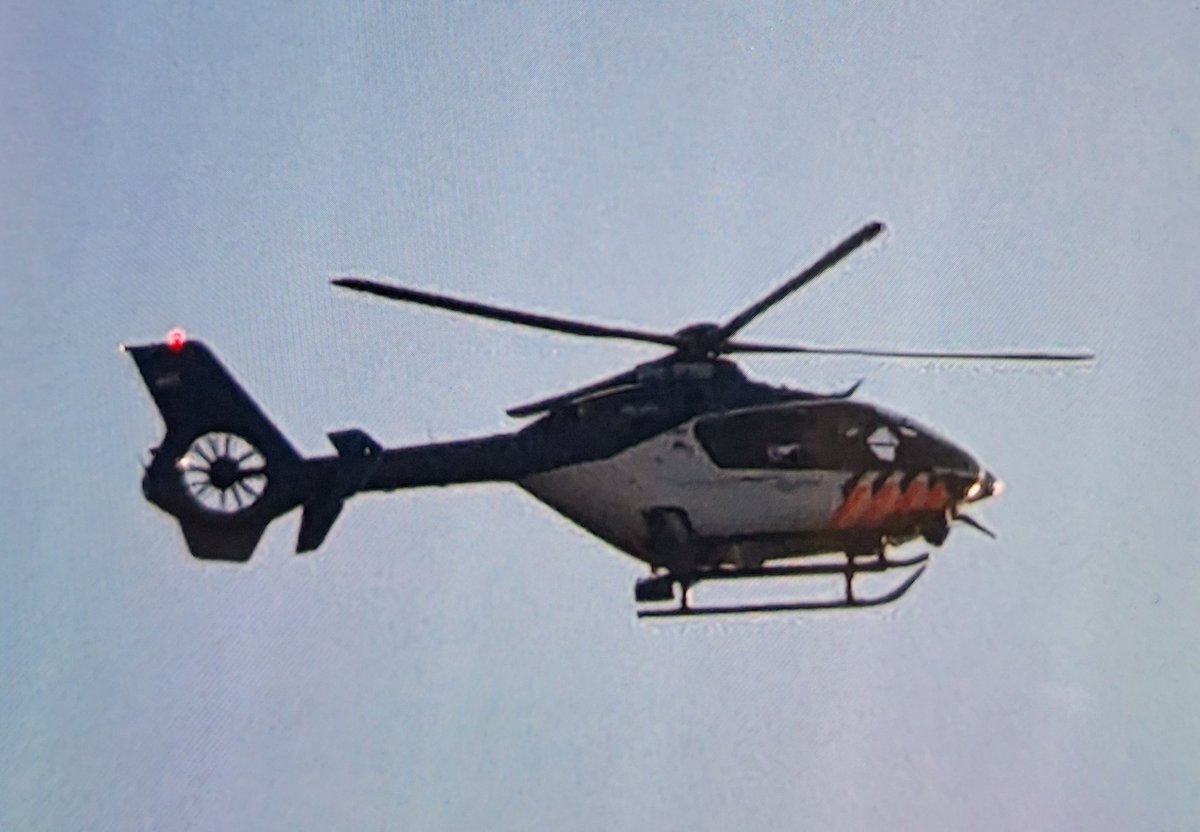Hans_TR's tweet photo. @DePolitieheli in de avondzon boven Almere Poort / Duin gisteravond @POL_Flevoland https://t.co/Vum9vZkyrw