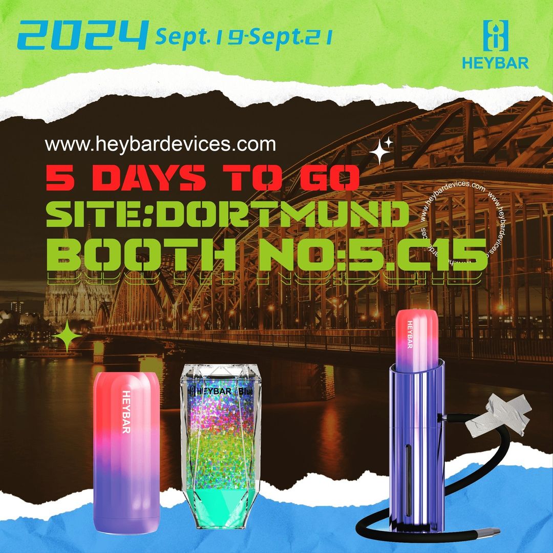 HeybarVape's tweet image. Heybar is Heading to the Dortmund Expo! 
Get ready for an exclusive preview of the future of vaping with Heybar’s new BIG PUFF e-cigarettes! Experience firsthand our revolutionary devices that are set to redefine the vaping world. 
✨ Don’t miss out on this event—see you!
#Heybar