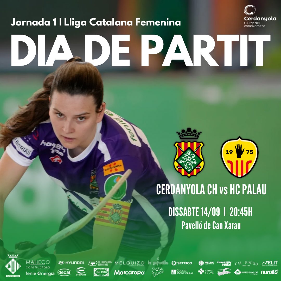 🔥 𝗟’𝗘𝗤𝗨𝗜𝗣 𝗗’𝗢𝗞 𝗟𝗟𝗜𝗚𝗔 𝗗𝗘𝗕𝗨𝗧𝗔 𝗔 𝗖𝗔𝗦𝗔! 

🏆 Lliga Catalana Femenina (Jornada 1)
🆚 <a href="/hcpalau/">Generali Hoquei Club Palau</a> 
🕗 20:45h
📍 Pavelló de Can Xarau

👋 Vine al Pavelló! 🟢⚪️

#ForçaSarda💚